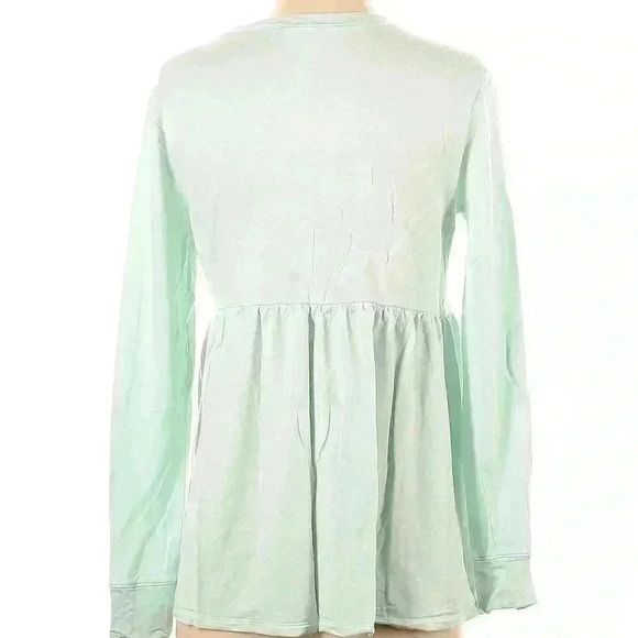 Motherhood maternity  mint green long sleeve top - Picture 2 of 9